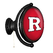 Rutgers Scarlet Knights: Original Oval Rotating Lighted Wall Sign, FNB-NCRTGR-125-01A