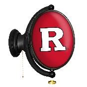 Rutgers Scarlet Knights: Original Oval Rotating Lighted Wall Sign, FNB-NCRTGR-125-01A