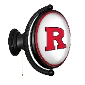 Rutgers Scarlet Knights: Original Oval Rotating Lighted Wall Sign, FNB-NCRTGR-125-01A