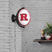 Rutgers Scarlet Knights: Original Oval Rotating Lighted Wall Sign, FNB-NCRTGR-125-01A