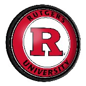 Rutgers Scarlet Knights: Round Slimline Lighted Wall Sign, NCRTGR-130-01