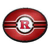 Rutgers Scarlet Knights: Oval Slimline Lighted Wall Sign, FNB-NCRTGR-140-01A