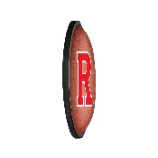 Rutgers Scarlet Knights: Pigskin - Oval Slimline Lighted Wall Sign, NCRTGR-140-21