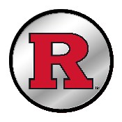 Rutgers Scarlet Knights: Modern Disc Mirrored Wall Sign, NCRTGR-235-01
