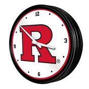 Rutgers Scarlet Knights: Retro Lighted Wall Clock, NCRTGR-550-01