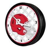 Rutgers Scarlet Knights: Helmet - Retro Lighted Wall Clock, NCRTGR-550-03