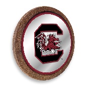 South Carolina Gamecocks: "Faux" Barrel Top Mirrored Wall Sign, NCSCGC-245-01