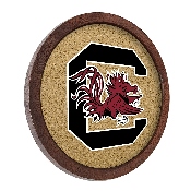 South Carolina Gamecocks: "Faux" Barrel Framed Cork Board, FNB-NCSCGC-632-01A