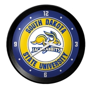 South Dakota State Jackrabbits: Ribbed Frame Wall Clock, NCSDSU-530-01