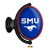 SMU Mustangs: SMU - Original Oval Rotating Lighted Wall Sign, FNB-NCSMUM-125-02A
