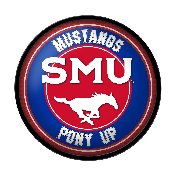 SMU Mustangs: PONY UP - Modern Disc Wall Sign, NCSMUM-230-02