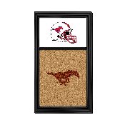 SMU Mustangs: Dual Logo - Cork Note Board, NCSMUM-640-02
