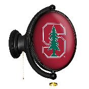 Stanford Cardinal: Original Oval Rotating Lighted Wall Sign, FNB-NCSTAN-125-01A