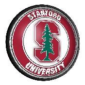 Stanford Cardinal: Round Slimline Lighted Wall Sign, NCSTAN-130-01