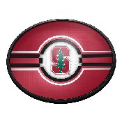 Stanford Cardinal: Oval Slimline Lighted Wall Sign, NCSTAN-140-01