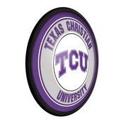 TCU Horned Frogs: Round Slimline Lighted Wall Sign, NCTCUH-130-01