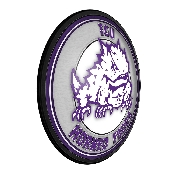 TCU Horned Frogs: Mascot - Round Slimline Lighted Wall Sign, NCTCUH-130-02