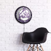 TCU Horned Frogs: Mascot - Round Slimline Lighted Wall Sign, NCTCUH-130-02