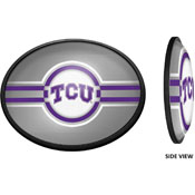 TCU Horned Frogs: Oval Slimline Lighted Wall Sign, FNB-NCTCUH-140-01A