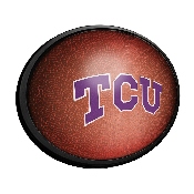 TCU Horned Frogs: Pigskin - Oval Slimline Lighted Wall Sign, NCTCUH-140-21