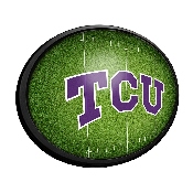 TCU Horned Frogs: On the 50 - Oval Slimline Lighted Wall Sign, NCTCUH-140-22