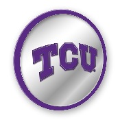TCU Horned Frogs: Modern Disc Mirrored Wall Sign, NCTCUH-235-01