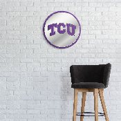TCU Horned Frogs: Modern Disc Mirrored Wall Sign, NCTCUH-235-01