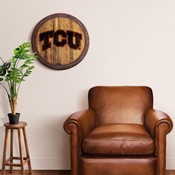 TCU Horned Frogs: Branded "Faux" Barrel Top Sign, NCTCUH-240-02