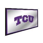 TCU Horned Frogs: Framed Mirrored Wall Sign, NCTCUH-265-01