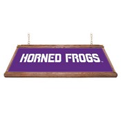 TCU Horned Frogs: Premium Wood Pool Table Light, NCTCUH-330-01