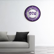 TCU Horned Frogs: Modern Disc Wall Clock, NCTCUH-510-01