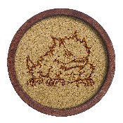 TCU Horned Frogs: Mascot - "Faux" Barrel Framed Cork Board, FNB-NCTCUH-632-02A