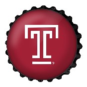 Temple Owls: Logo - Bottle Cap Wall Sign, FNB-NCTEMP-210-02A