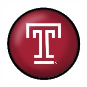 Temple Owls: Logo - Modern Disc Wall Sign, FNB-NCTEMP-230-02A