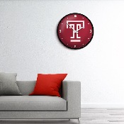 Temple Owls: Logo - Modern Disc Wall Clock, FNB-NCTEMP-510-02A