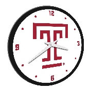 Temple Owls: Logo - Modern Disc Wall Clock, FNB-NCTEMP-510-02A
