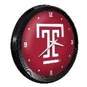 Temple Owls: Ribbed Frame Wall Clock, FNB-NCTEMP-530-02A