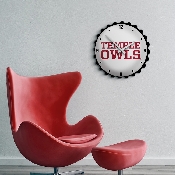 Temple Owls: Bottle Cap Wall Clock, NCTEMP-540-02
