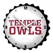 Temple Owls: Bottle Cap Wall Clock, NCTEMP-540-02