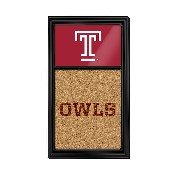 Temple Owls: Dual Logo - Cork Note Board, FNB-NCTEMP-640-02A