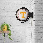 Tennessee Volunteers: Baseball - Round Rotating Lighted Wall Sign, NCTENN-115-31
