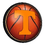 Tennessee Volunteers: Basketball - Round Slimline Lighted Wall Sign, NCTENN-130-11