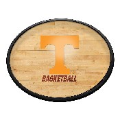 Tennessee Volunteers: Hardwood - Oval Slimline Lighted Wall Sign, NCTENN-140-12