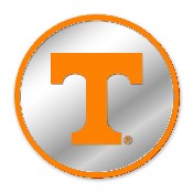 Tennessee Volunteers: Modern Disc Mirrored Wall Sign, NCTENN-235-01