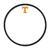 Tennessee Volunteers: Modern Disc Dry Erase Wall Sign, NCTENN-612-01
