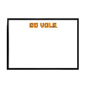 Tennessee Volunteers: Go Vols - Framed Dry Erase Wall Sign