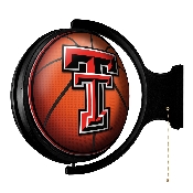 Texas Tech Red Raiders: Basketball - Original Round Rotating Lighted Wall Sign, NCTTRR-115-11