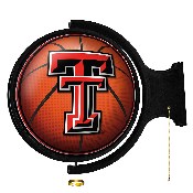 Texas Tech Red Raiders: Basketball - Original Round Rotating Lighted Wall Sign, NCTTRR-115-11