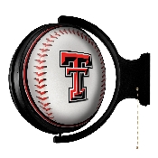 Texas Tech Red Raiders: Baseball - Round Rotating Lighted Wall Sign, NCTTRR-115-31