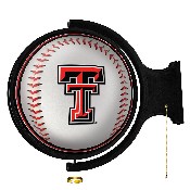 Texas Tech Red Raiders: Baseball - Round Rotating Lighted Wall Sign, NCTTRR-115-31